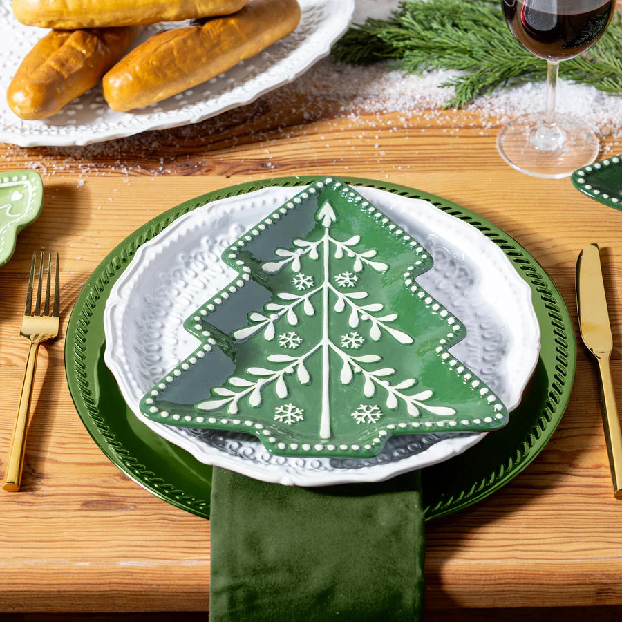 Shades of Green Plate - Christmas Tree