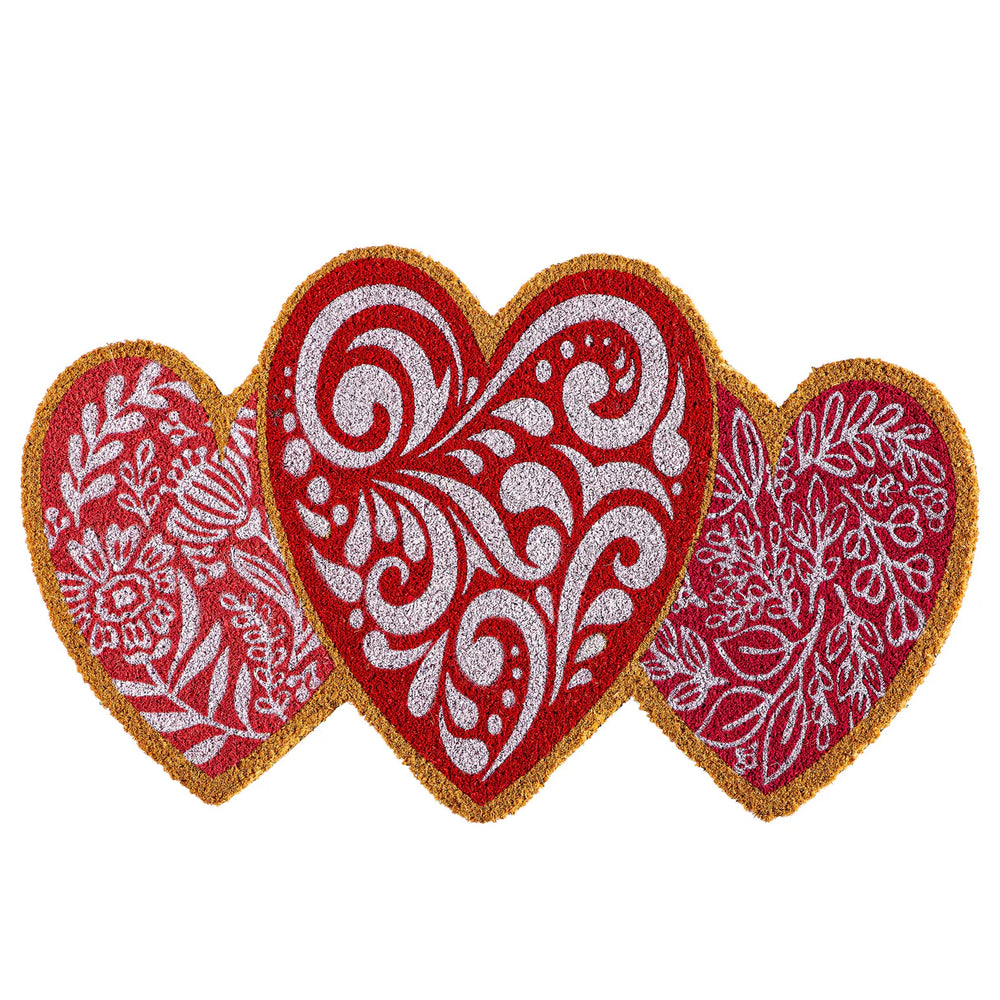 Valentine's Heart Coir Mat