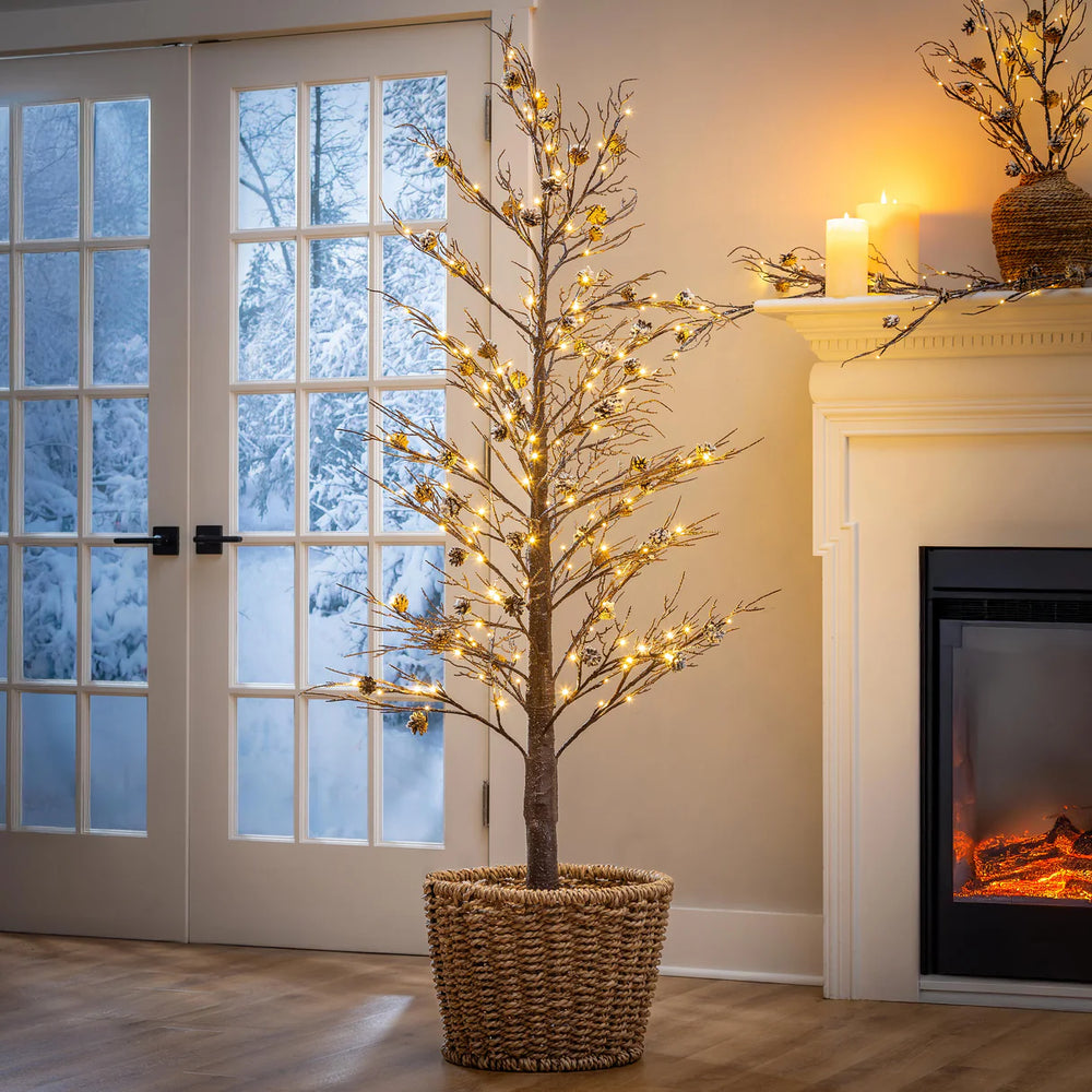 Woodland Storybook Tree Pine Indoor/Outdoor LED Tree 72"