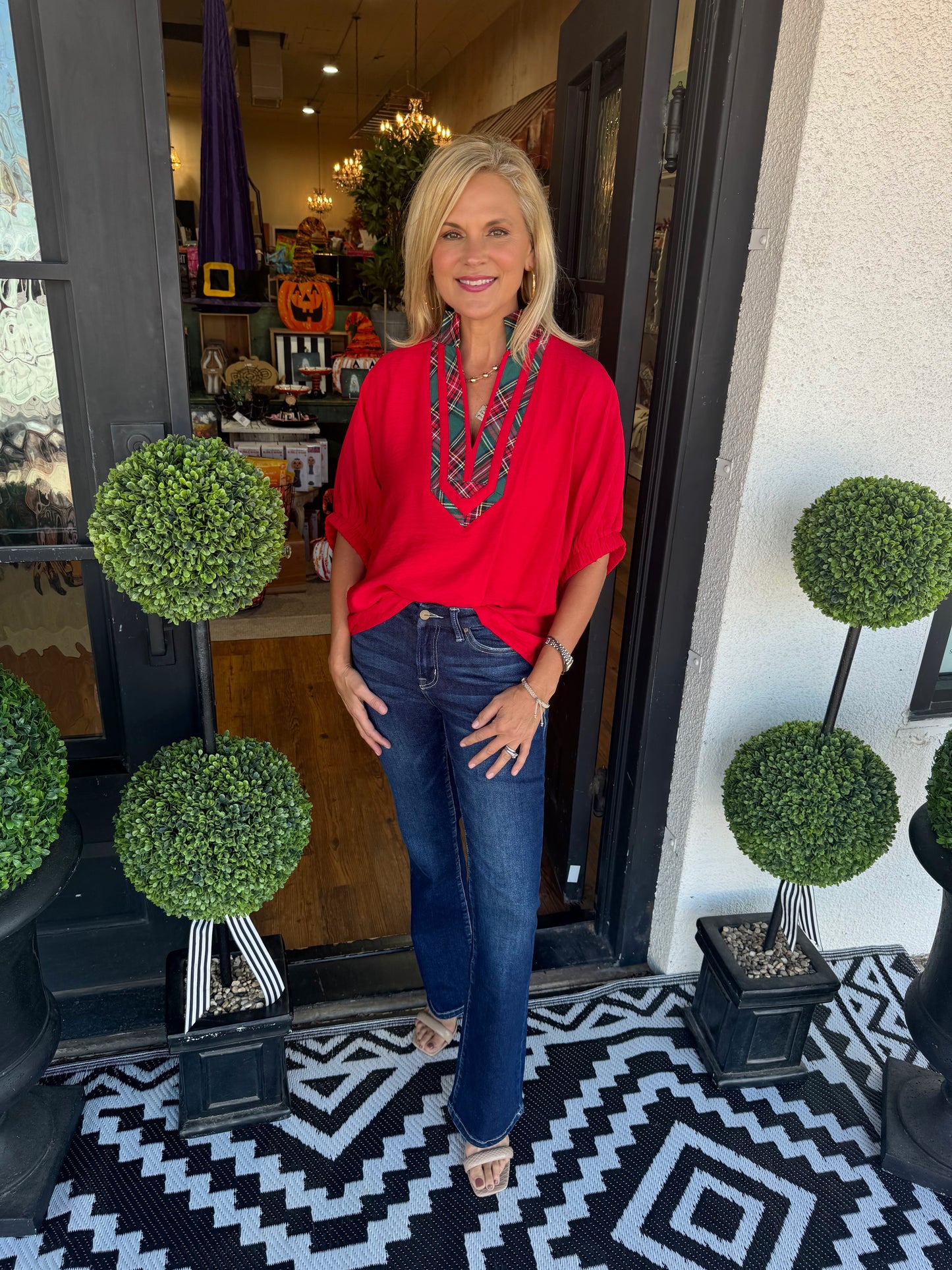 Ingrid Top - Red
