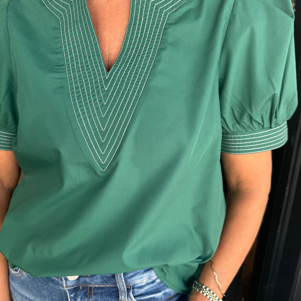 Eliza Top - Hunter Green