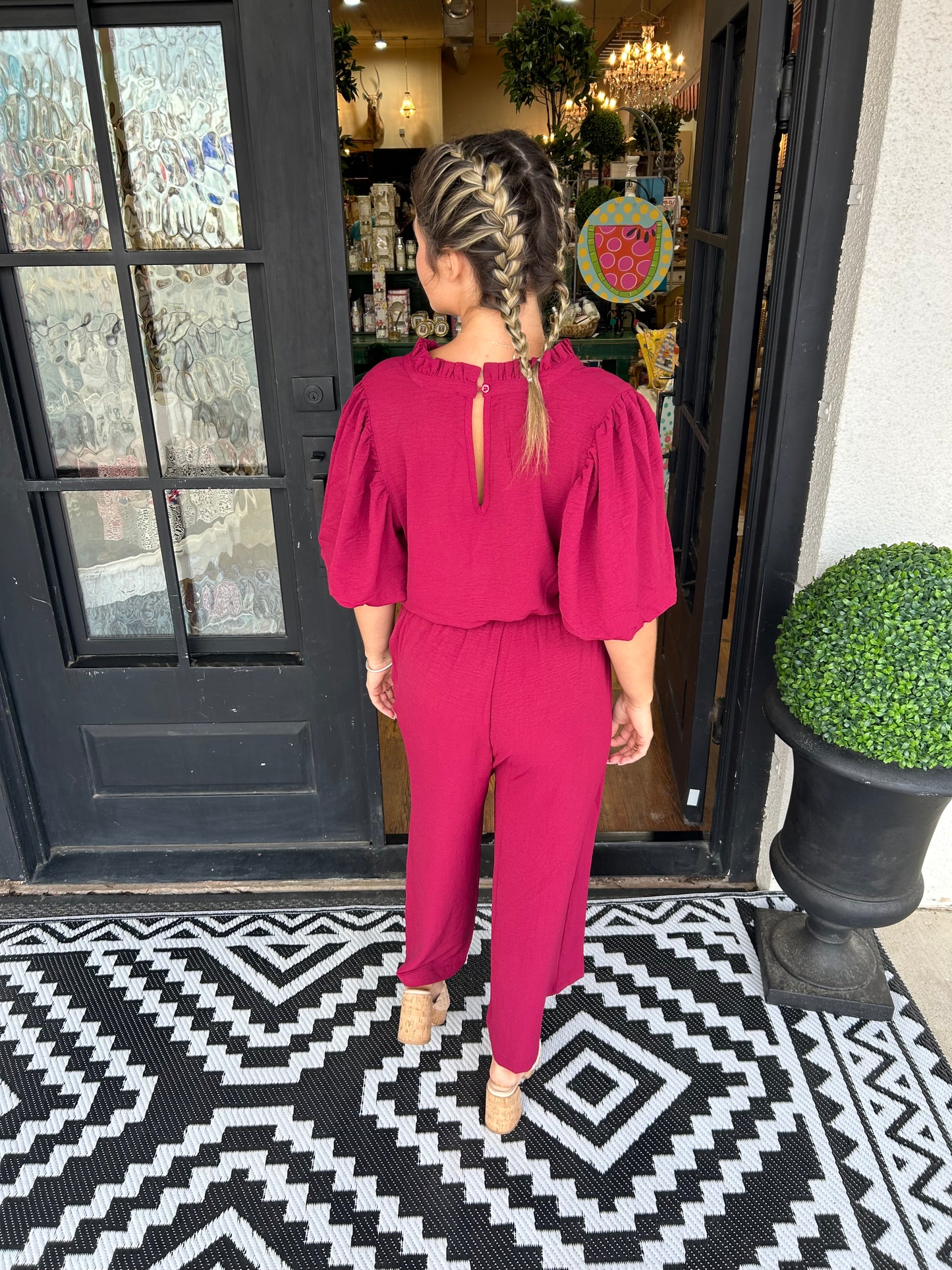 Annalise Jumpsuit Berry