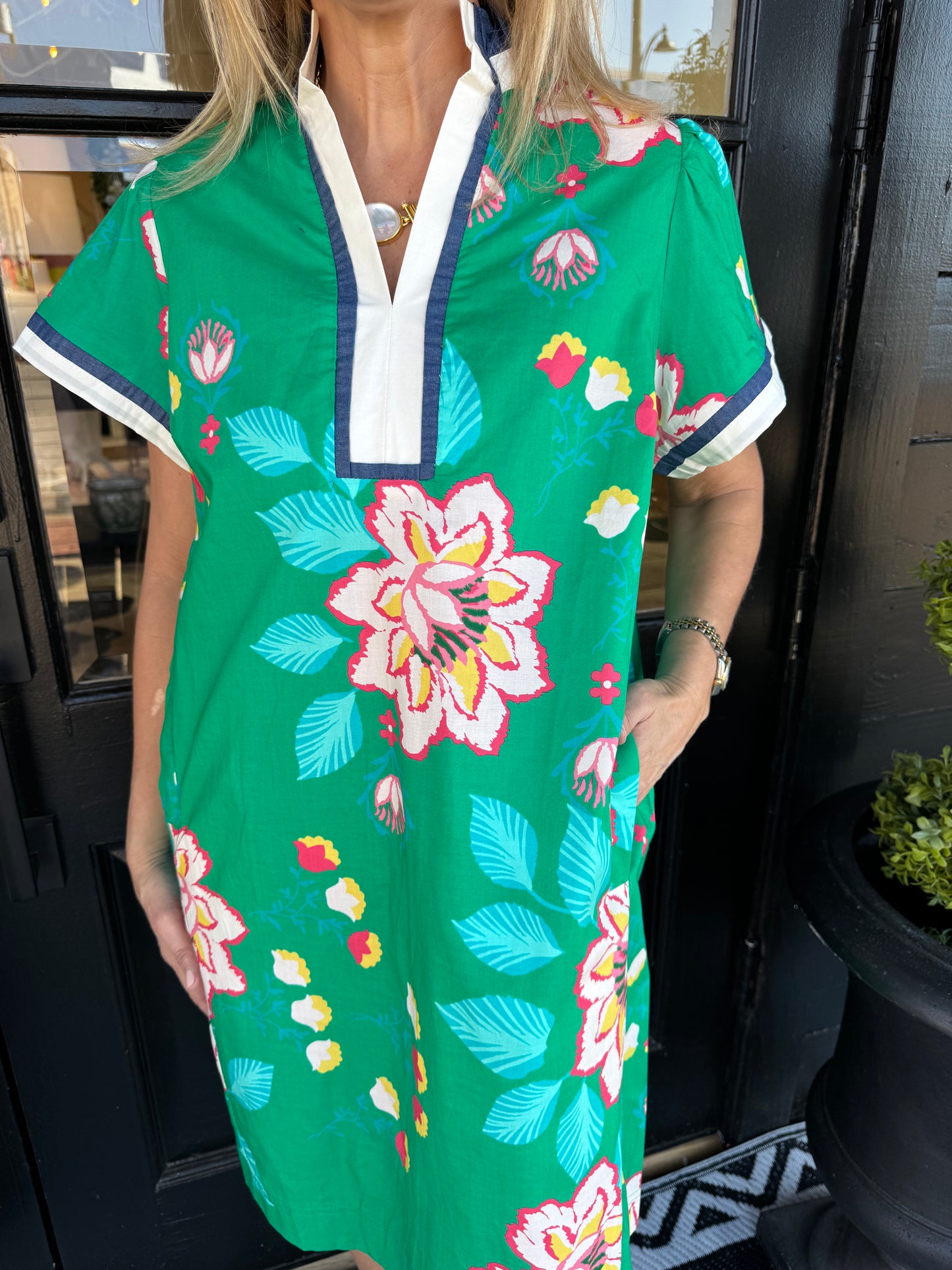 Moira Dress - Island Green