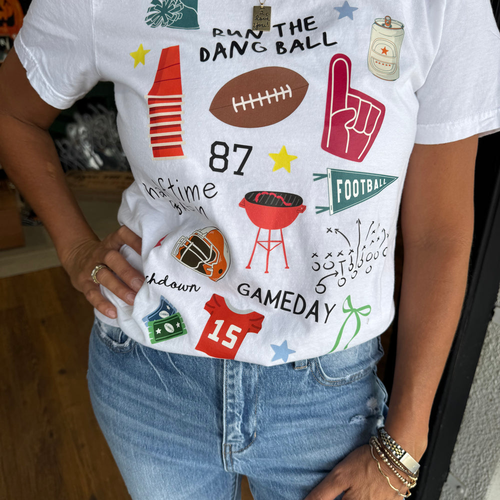 Run The Dang Ball T-Shirt - White