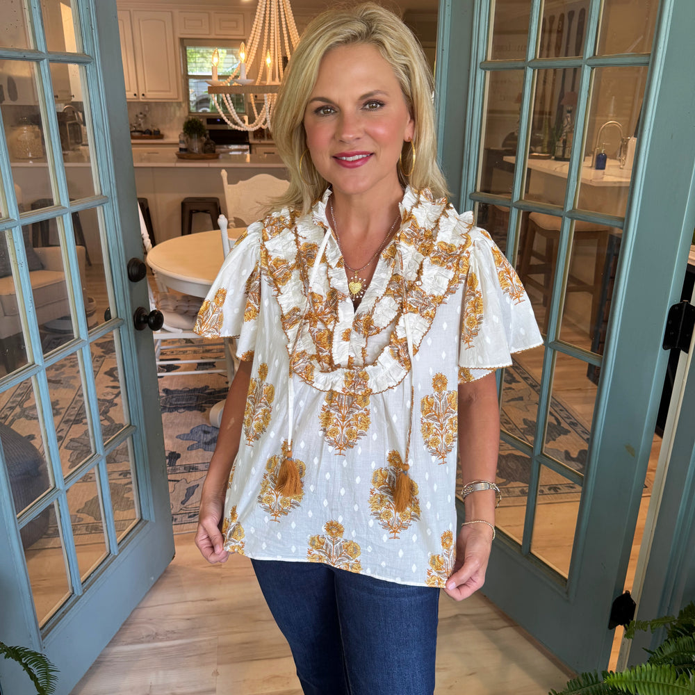 
                  
                    Ivy Jane Priscilla Ruffle Bib Top
                  
                
