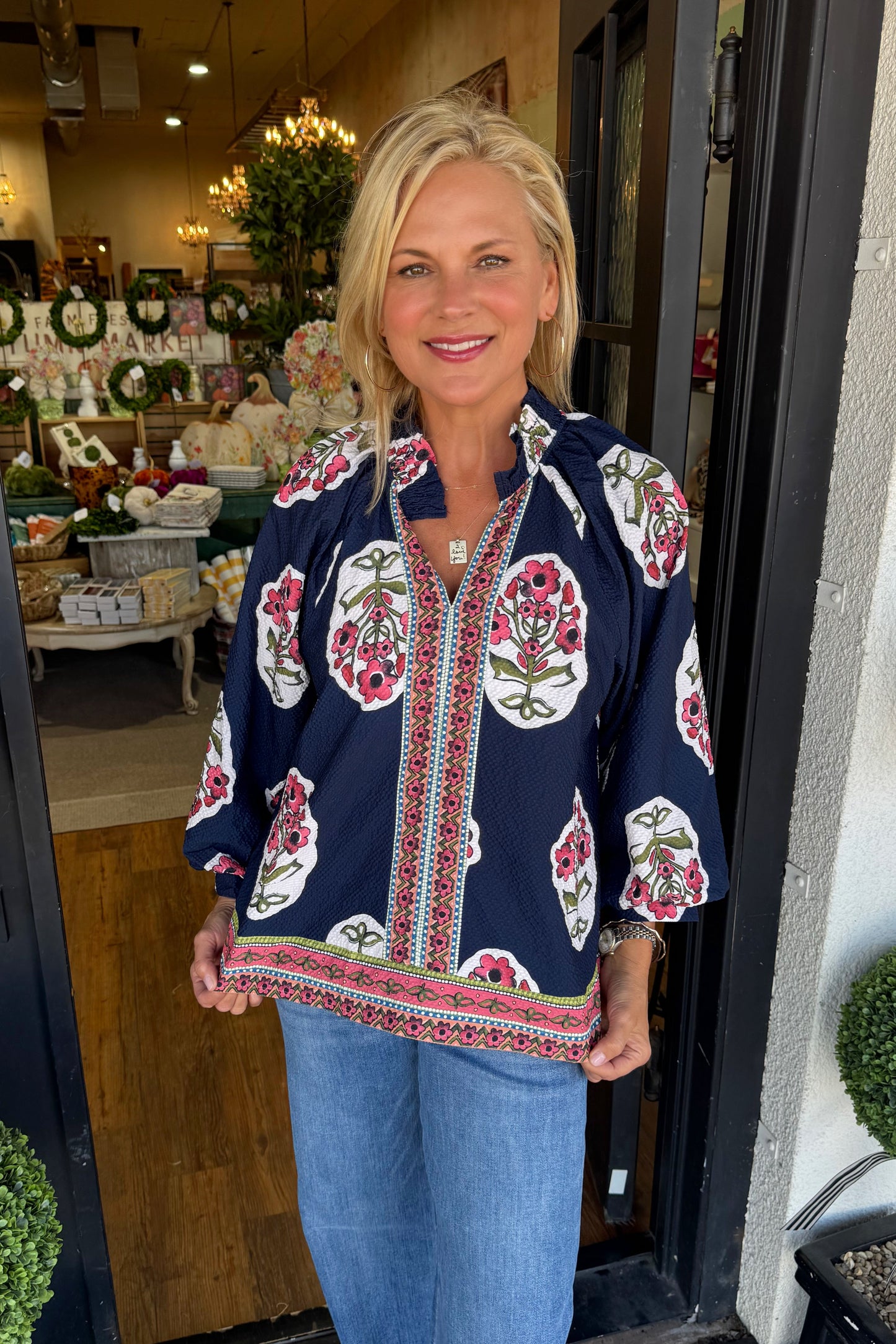 Susan Top - Navy