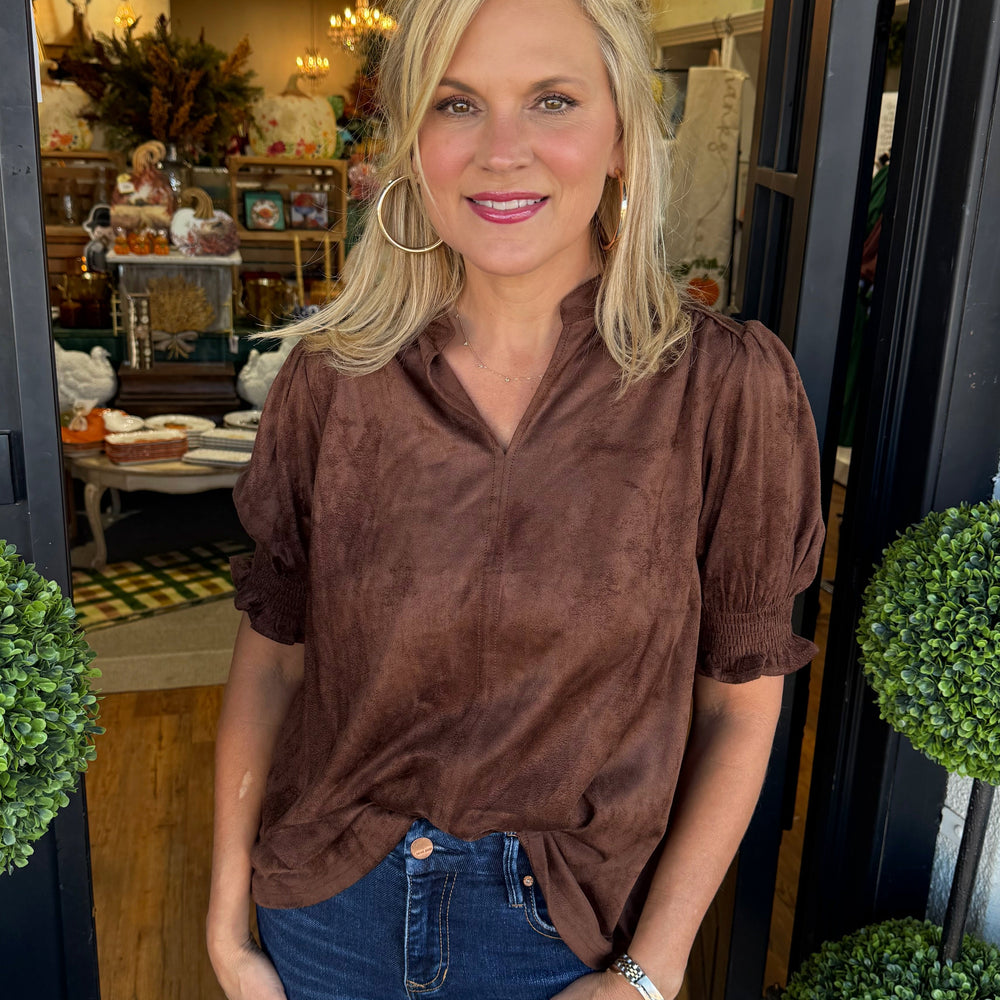 Ivy Jane Suede Top