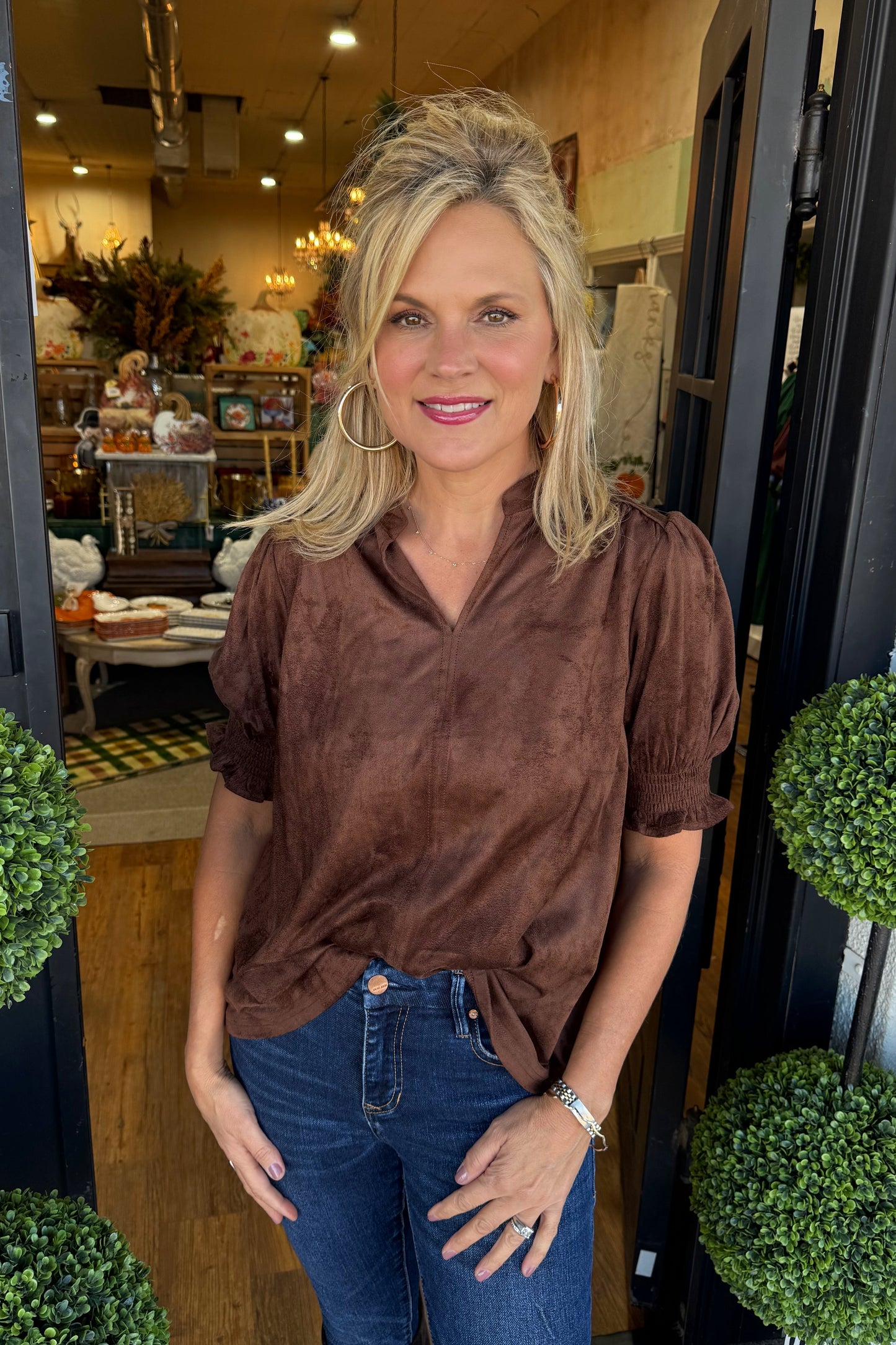 Ivy Jane Suede Top