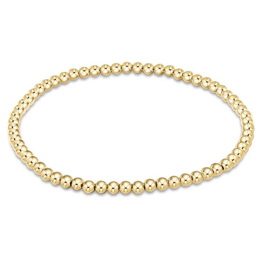 Classic Gold 3MM Bead  Bracelet