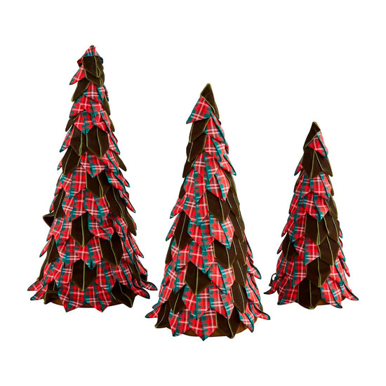 Tartan Ribbon Trees (Set of 3 Sizes)