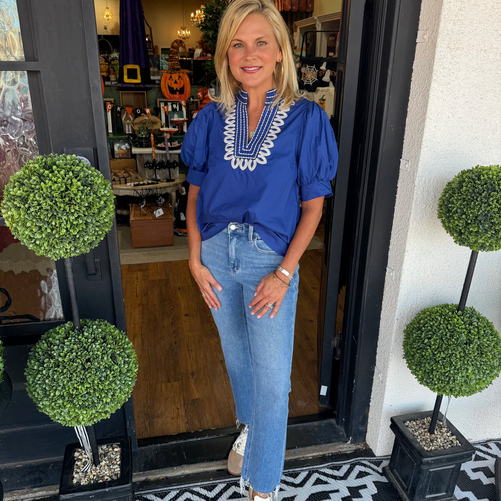 Amora Top - Indigo