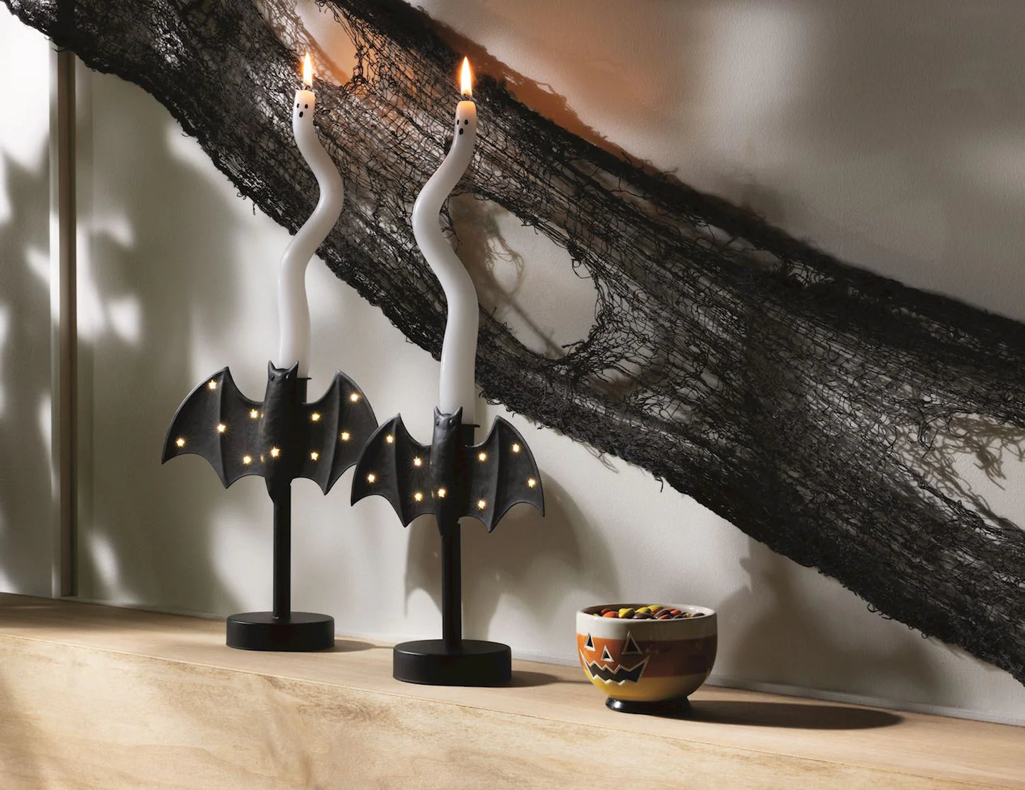 Small Twinkle Bat Candlestick Holder