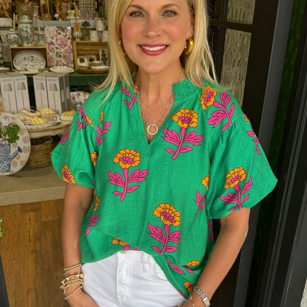 
                  
                    Evelyn Top- Green
                  
                
