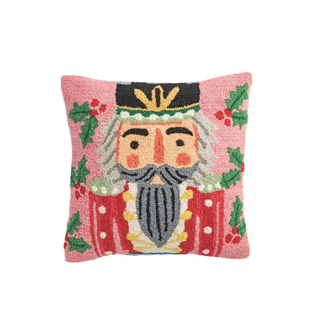 Square Nutcracker Wool Pillow