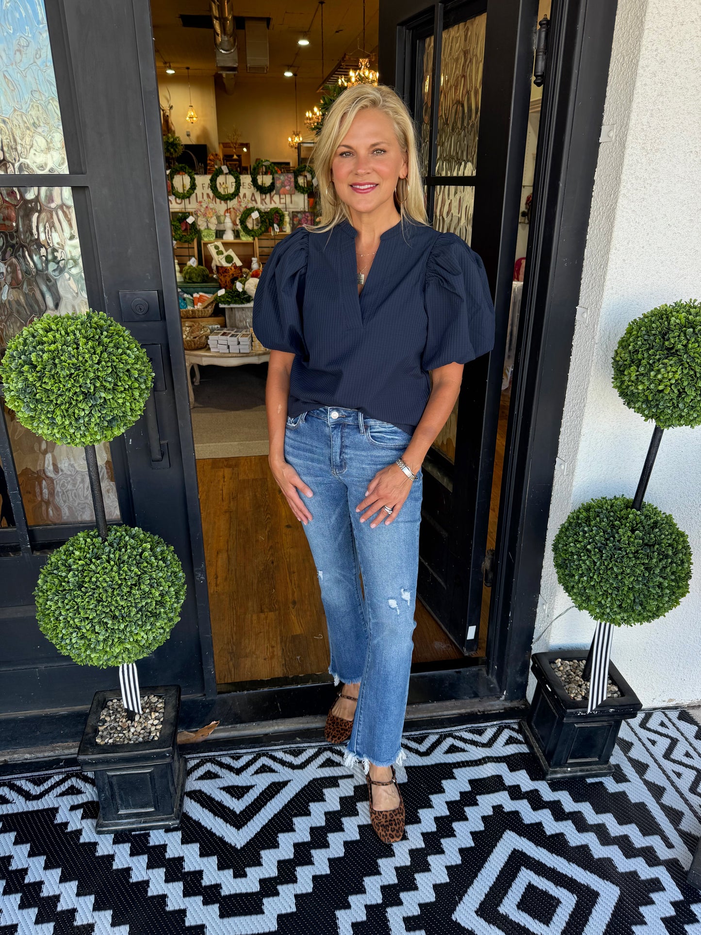 Danica Top - Navy