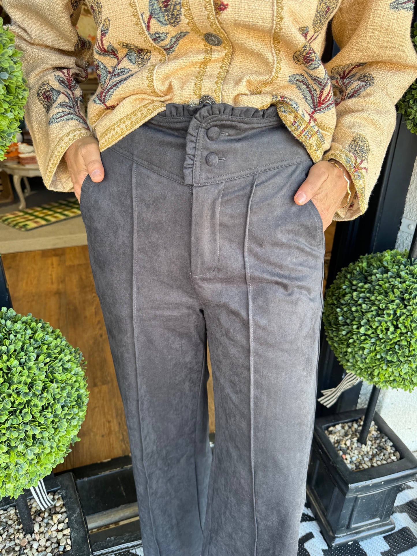 Iris Pant - Charcoal Grey