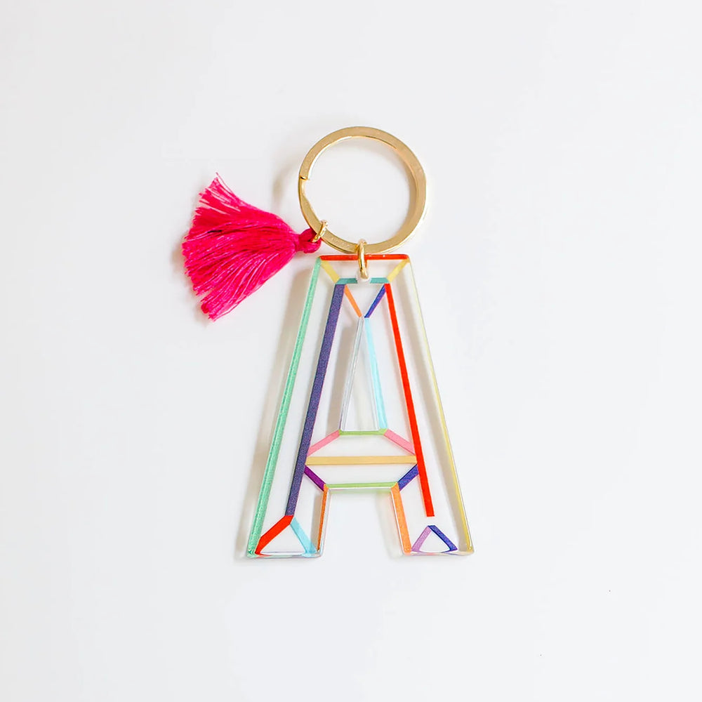 
                      
                        Clean Lines Letter Keychain
                      
                    