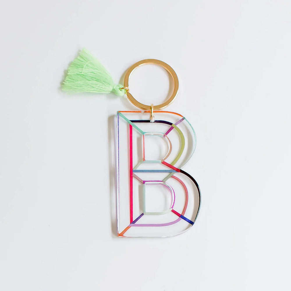 
                      
                        Clean Lines Letter Keychain
                      
                    