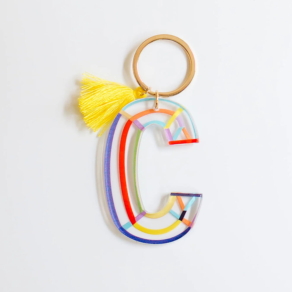 
                      
                        Clean Lines Letter Keychain
                      
                    