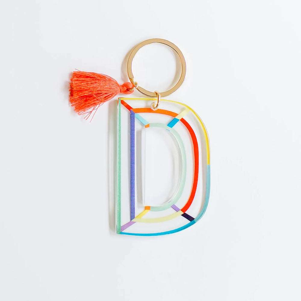 
                  
                    Clean Lines Letter Keychain
                  
                