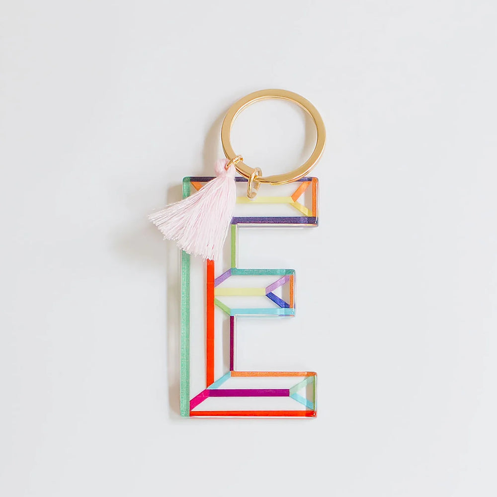 
                      
                        Clean Lines Letter Keychain
                      
                    