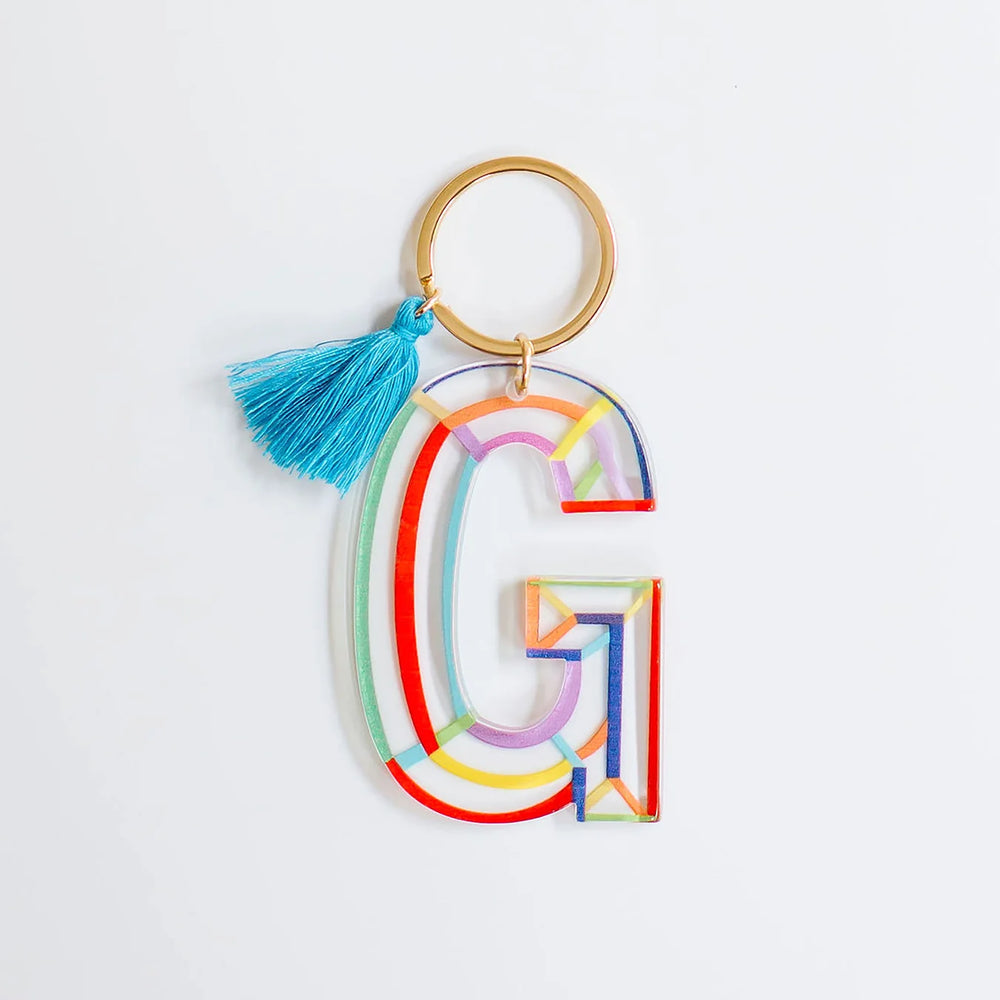 
                      
                        Clean Lines Letter Keychain
                      
                    