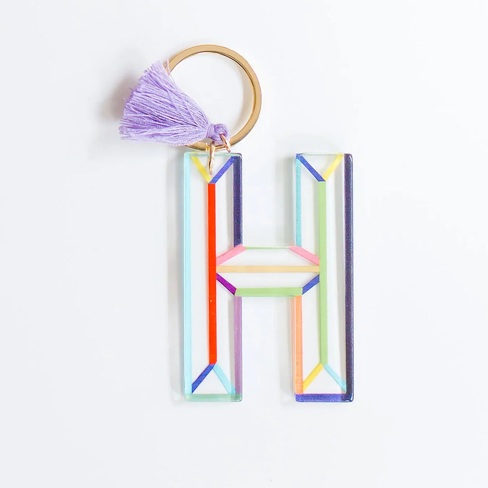 
                  
                    Clean Lines Letter Keychain
                  
                