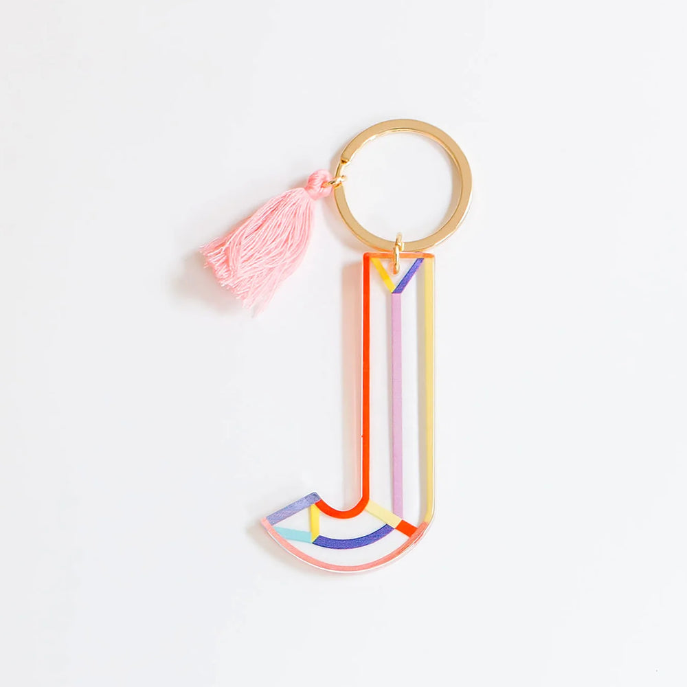 
                  
                    Clean Lines Letter Keychain
                  
                