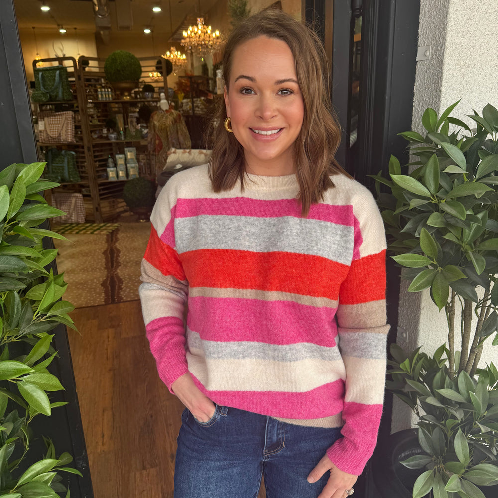 Kalia Sweater - Pink/Red