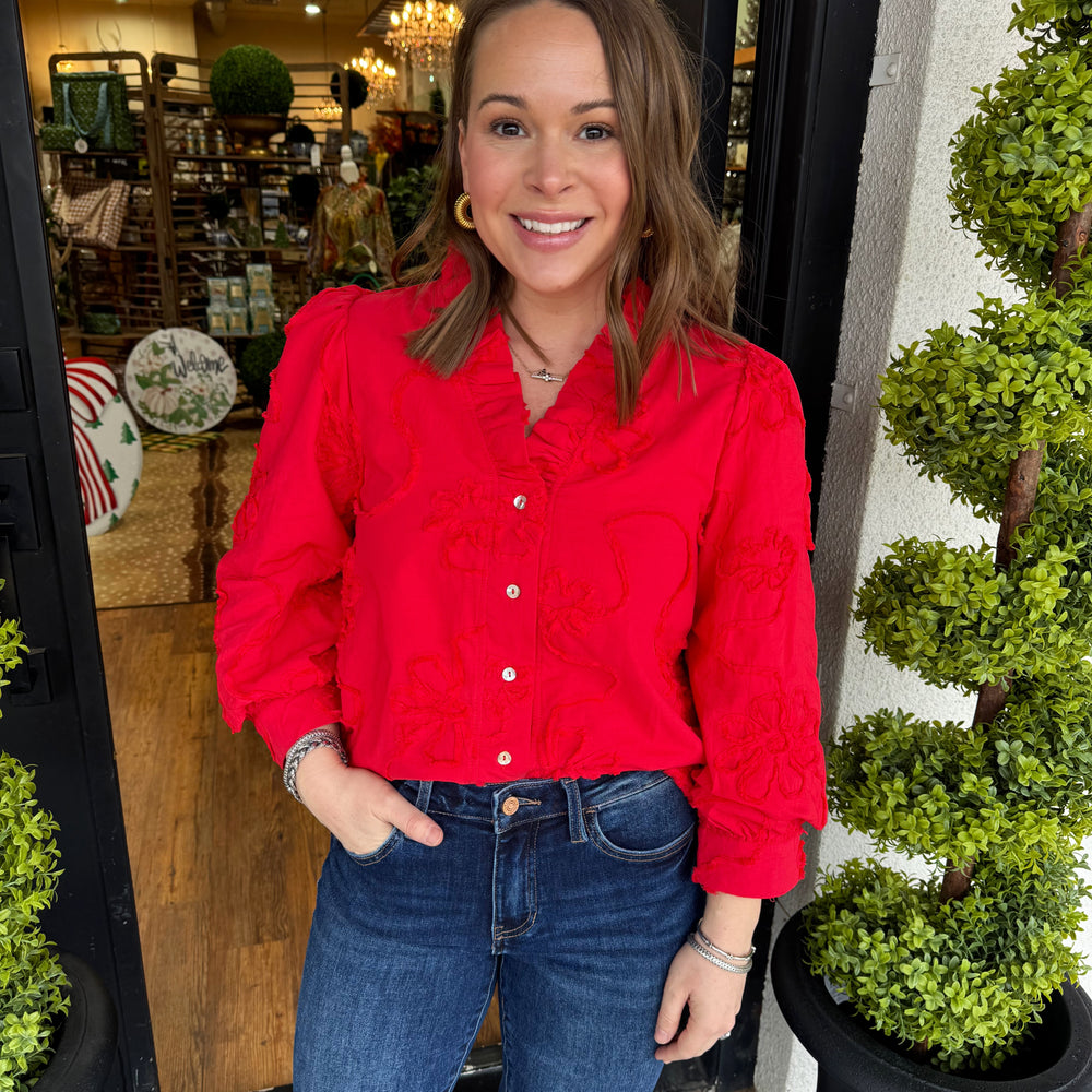 Jane Top - Tomato Red