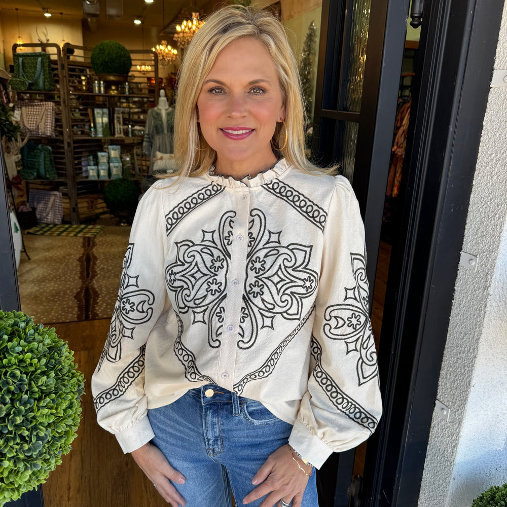 Darcy Top - Oat Milk