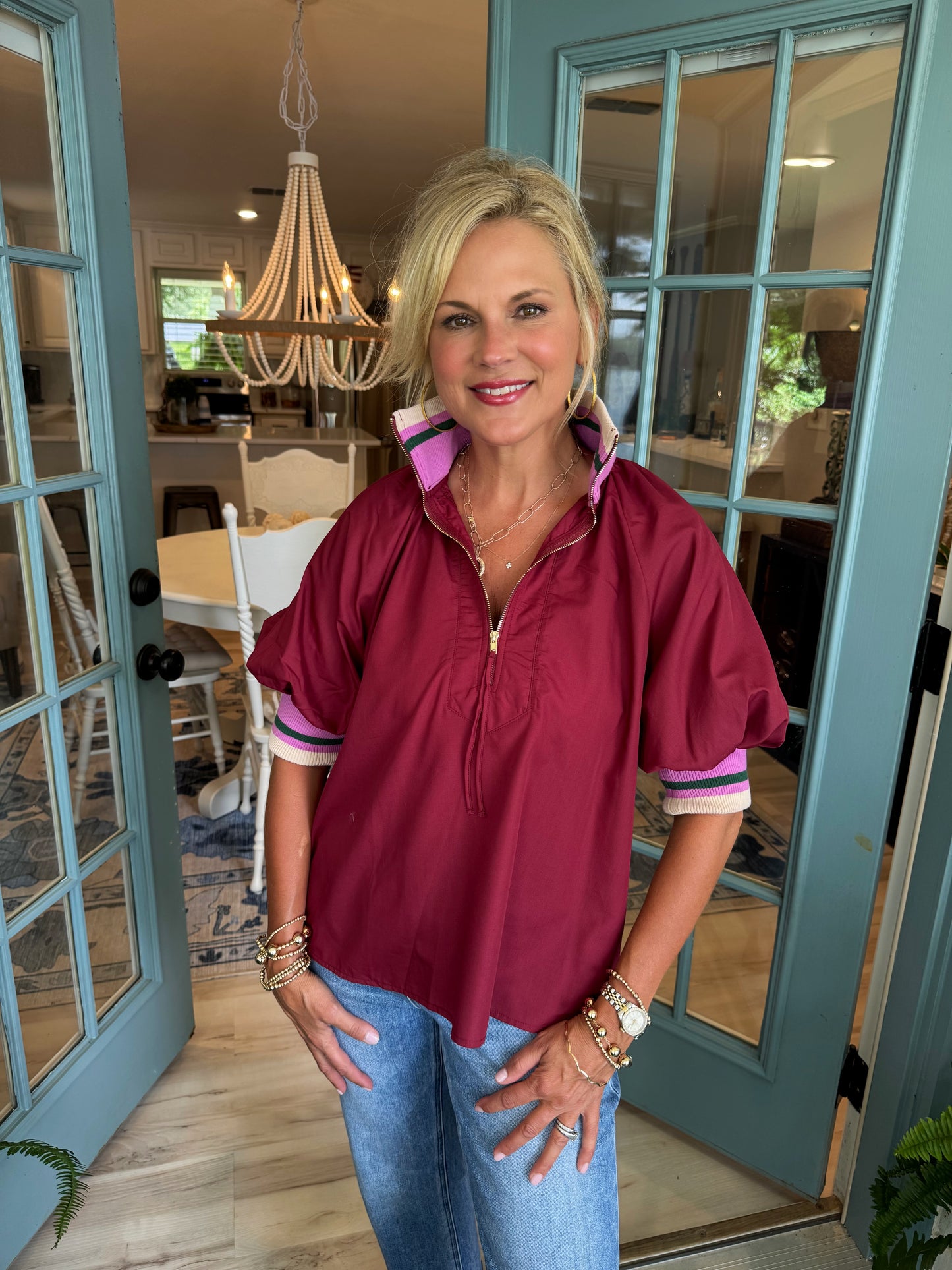 Mackenzie Top - Burgundy