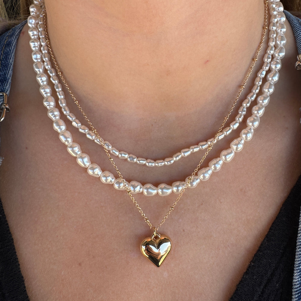 Pearl Heart Necklace