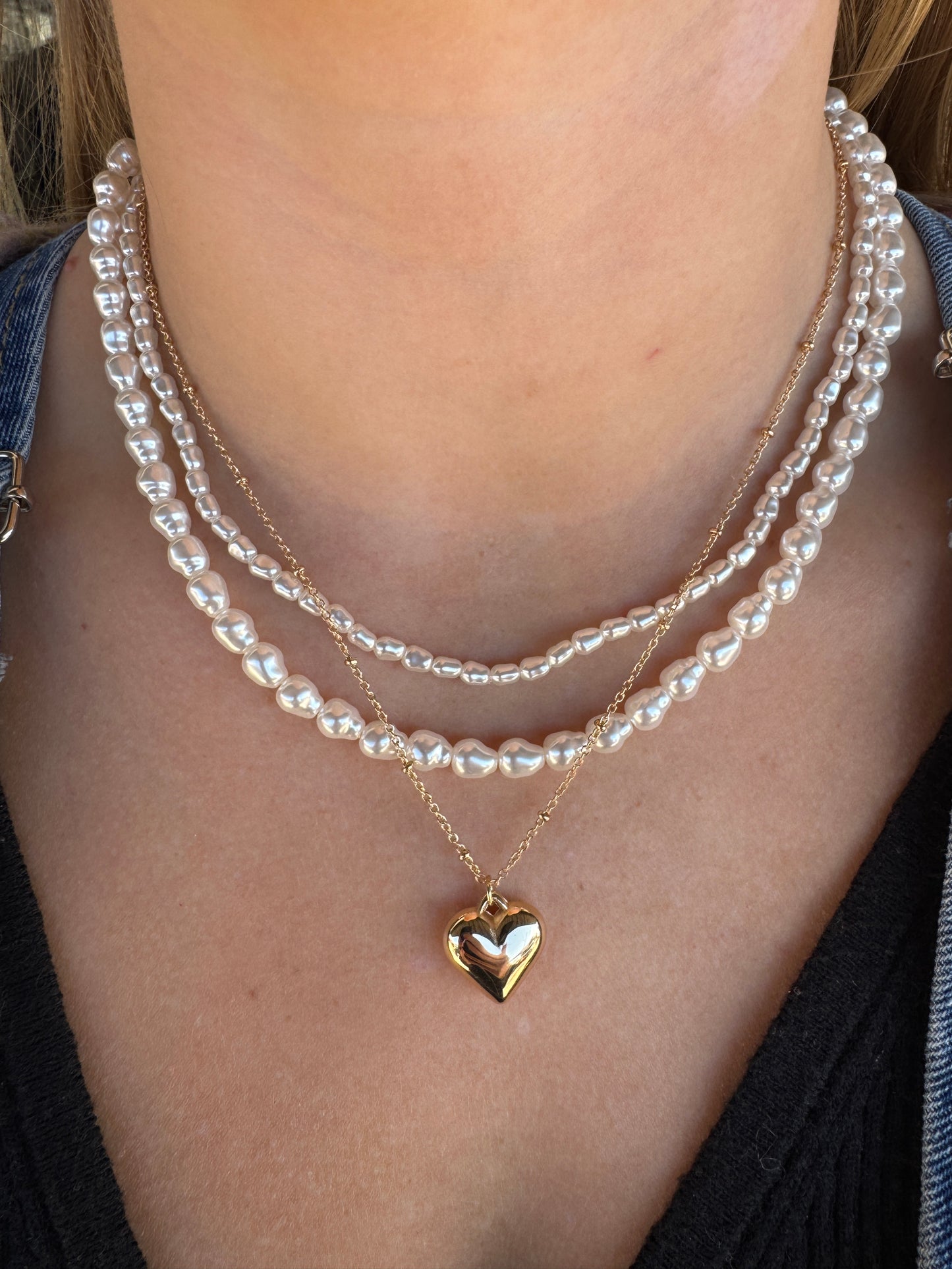 Pearl Heart Necklace