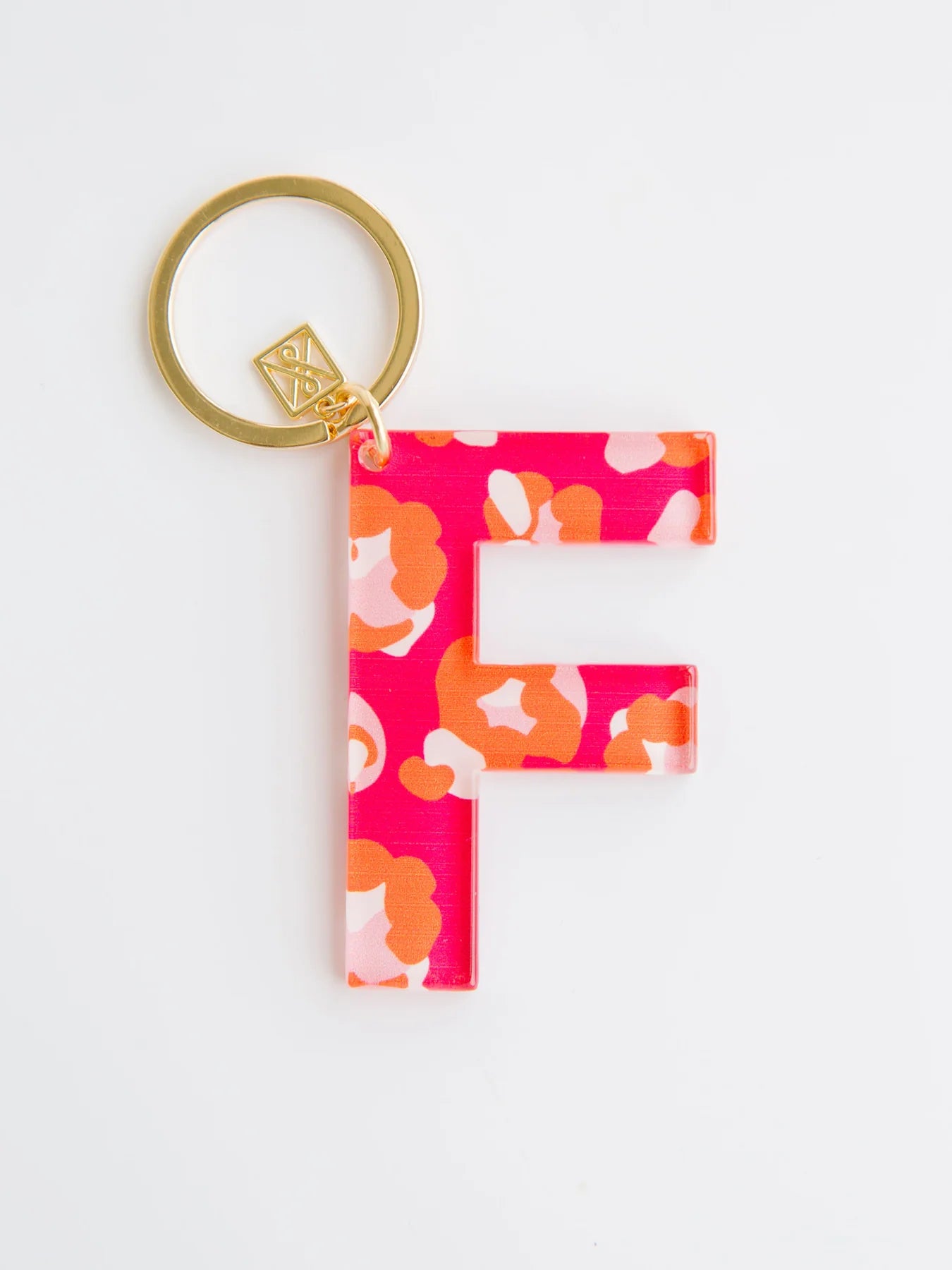 Pattern Letter Keychain