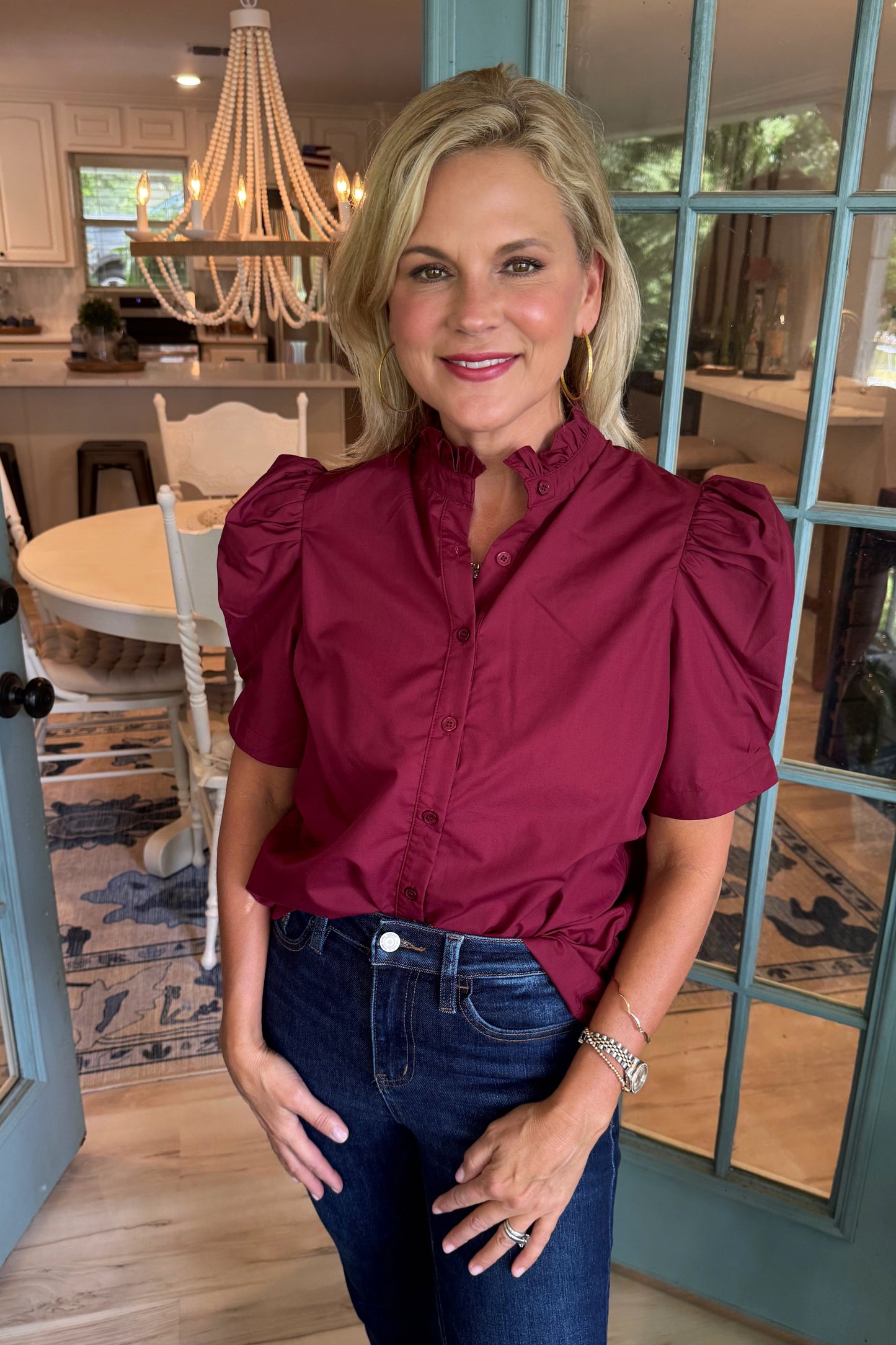 Ruth Top - Burgundy