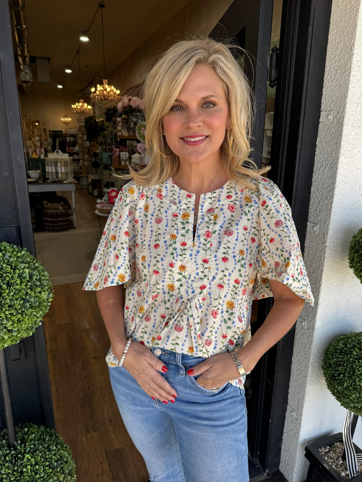 Evalyn Floral Top