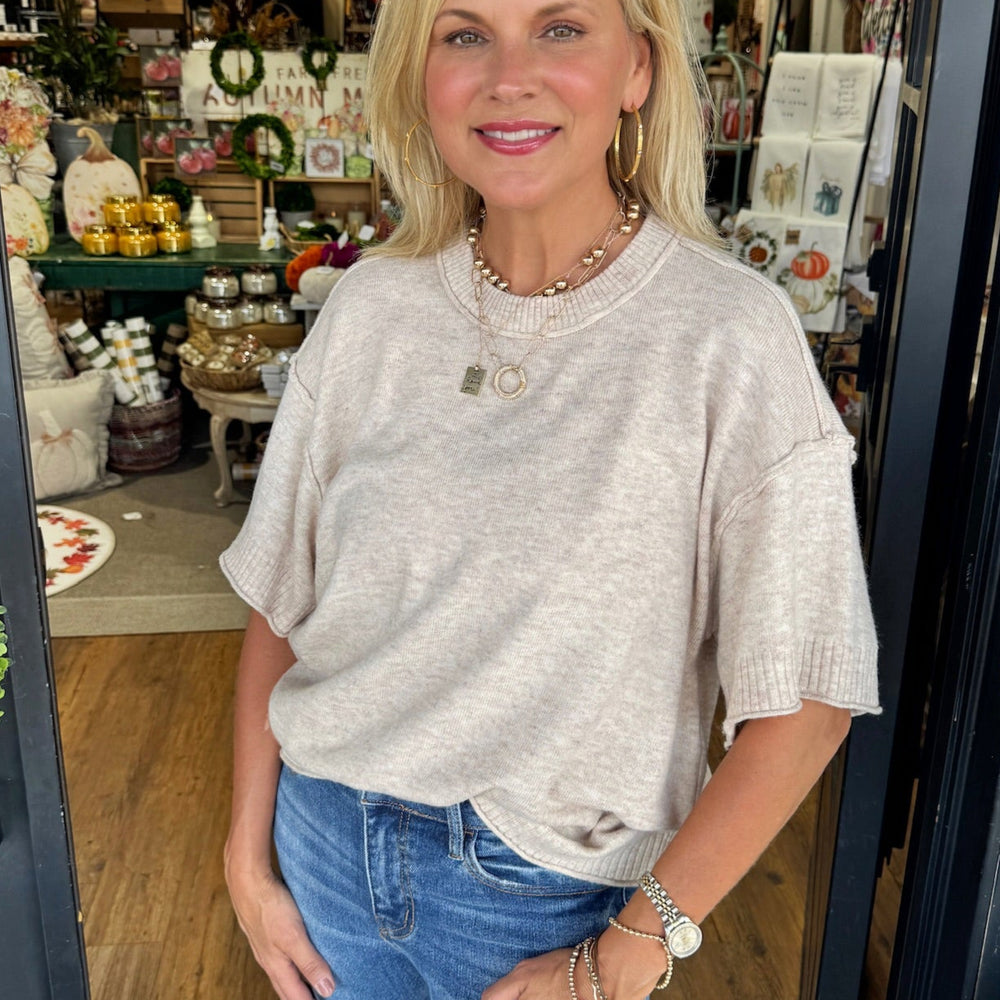 Janie Top - Oatmeal
