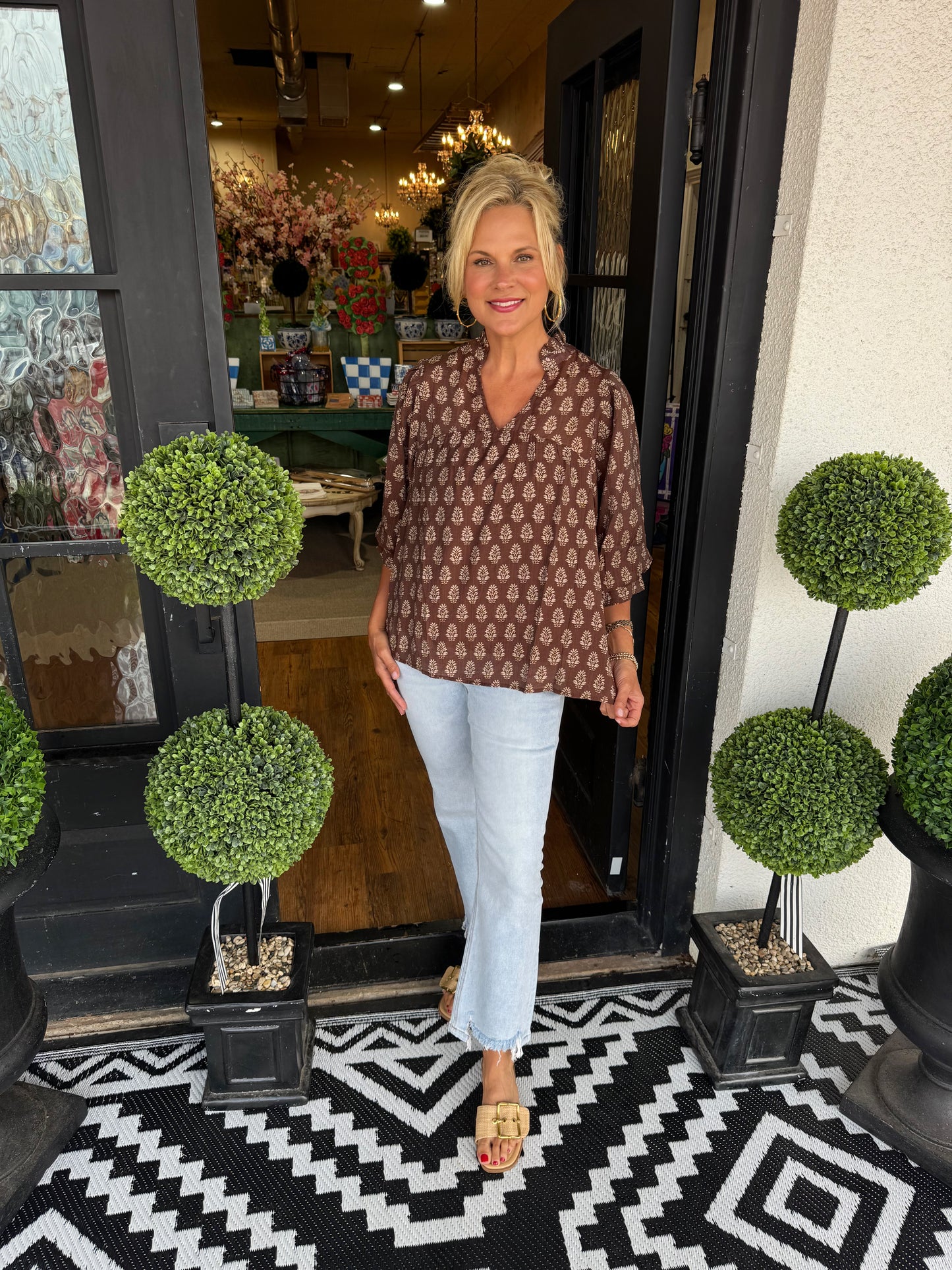 Renna Top - Brown