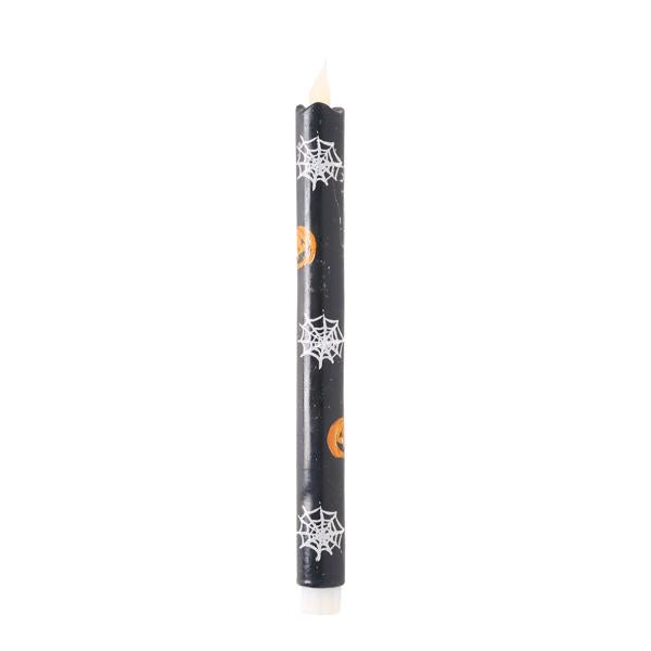 Black Halloween LED Taper