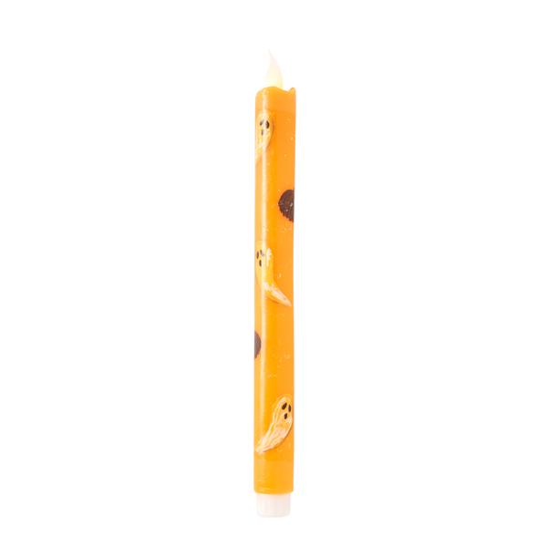 Orange Halloween LED Taper