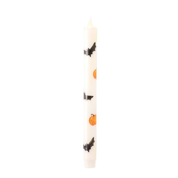 White Halloween LED Taper