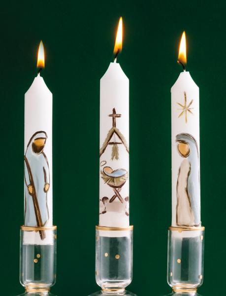 Nativity Mini Taper Candle Set
