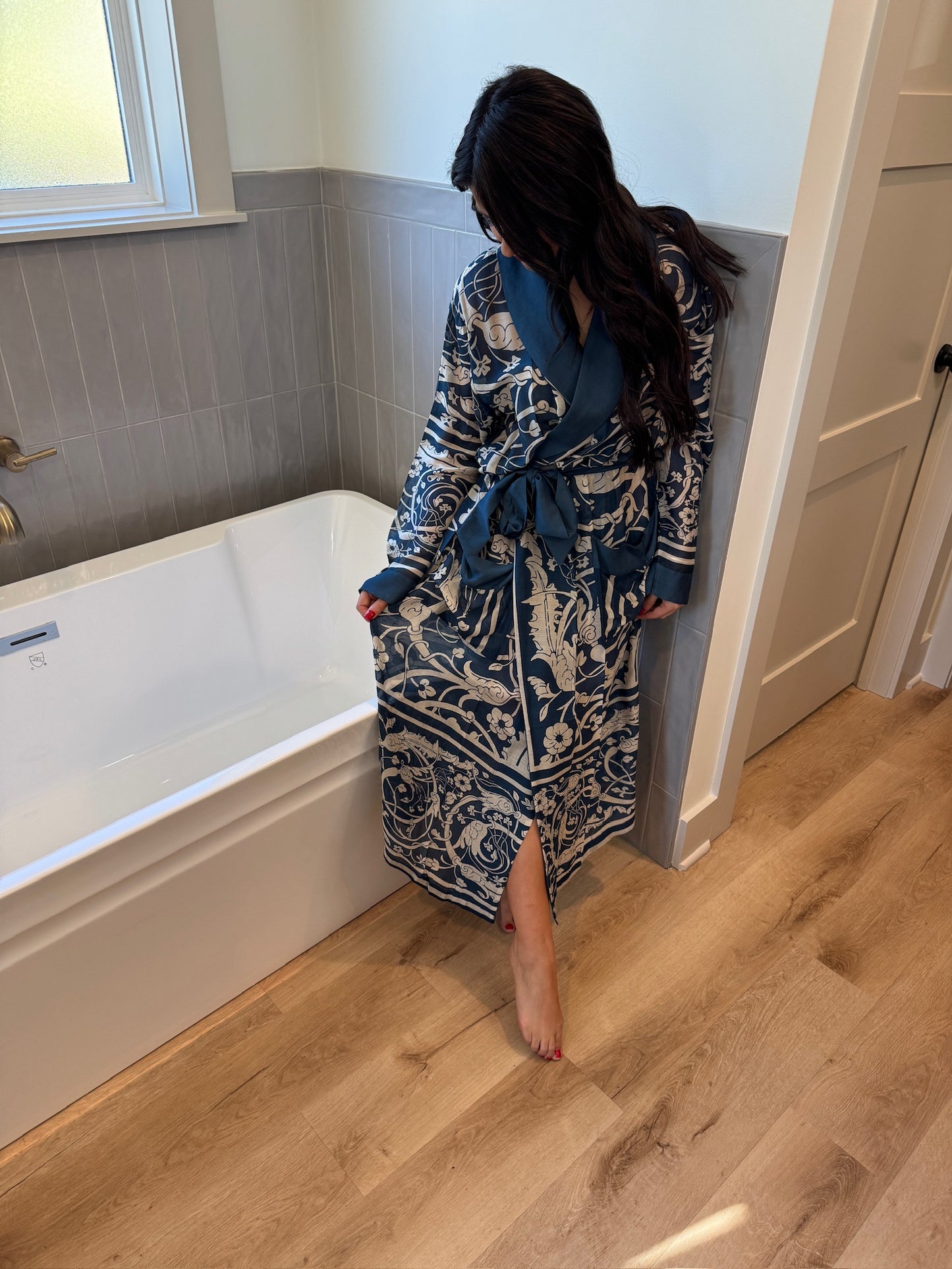 Jaipur Blue Print Robe