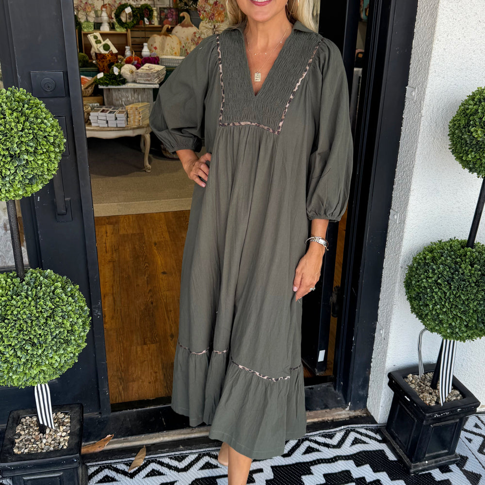 Martha Dress - Olive