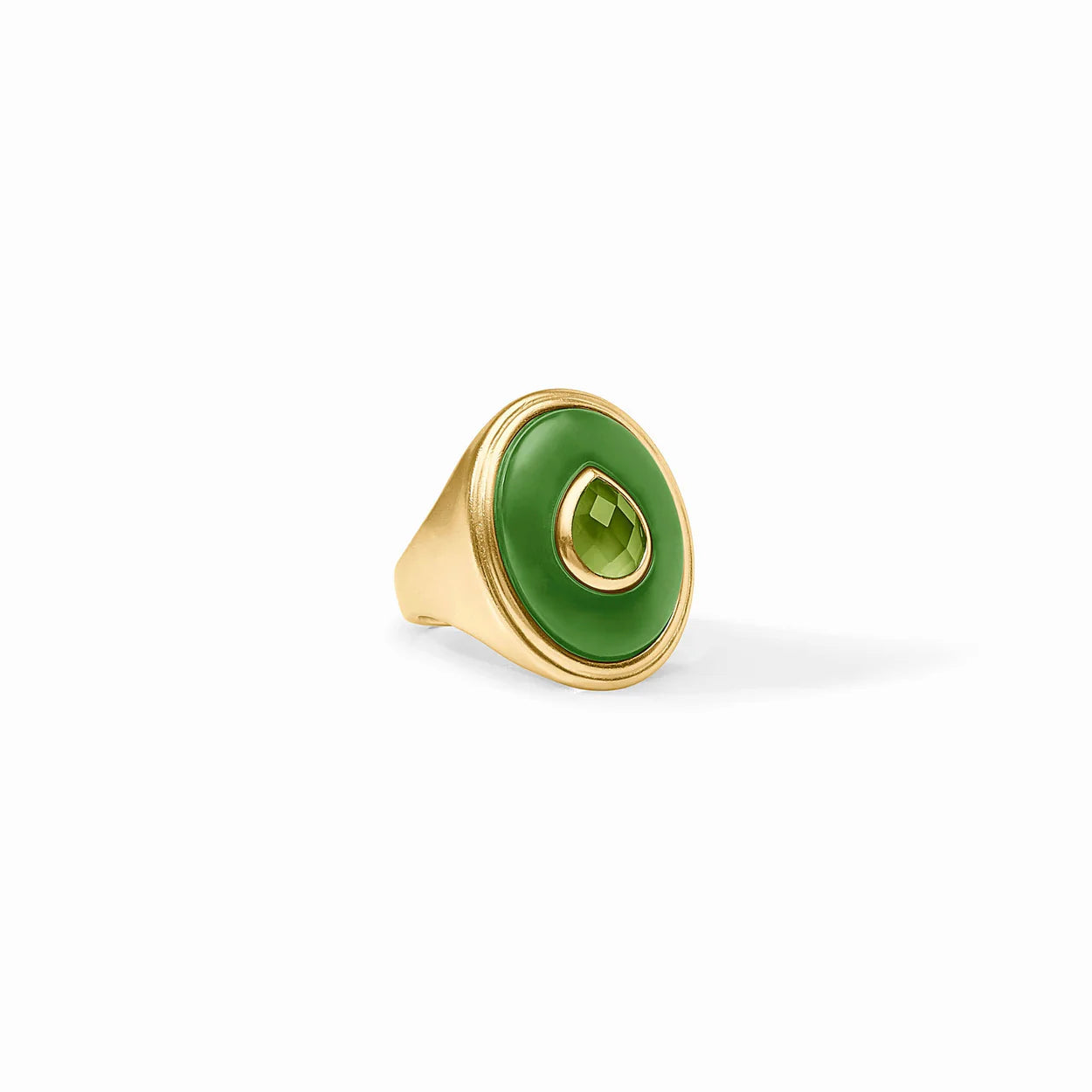 Carnaby Statement Ring - Palmetto Green