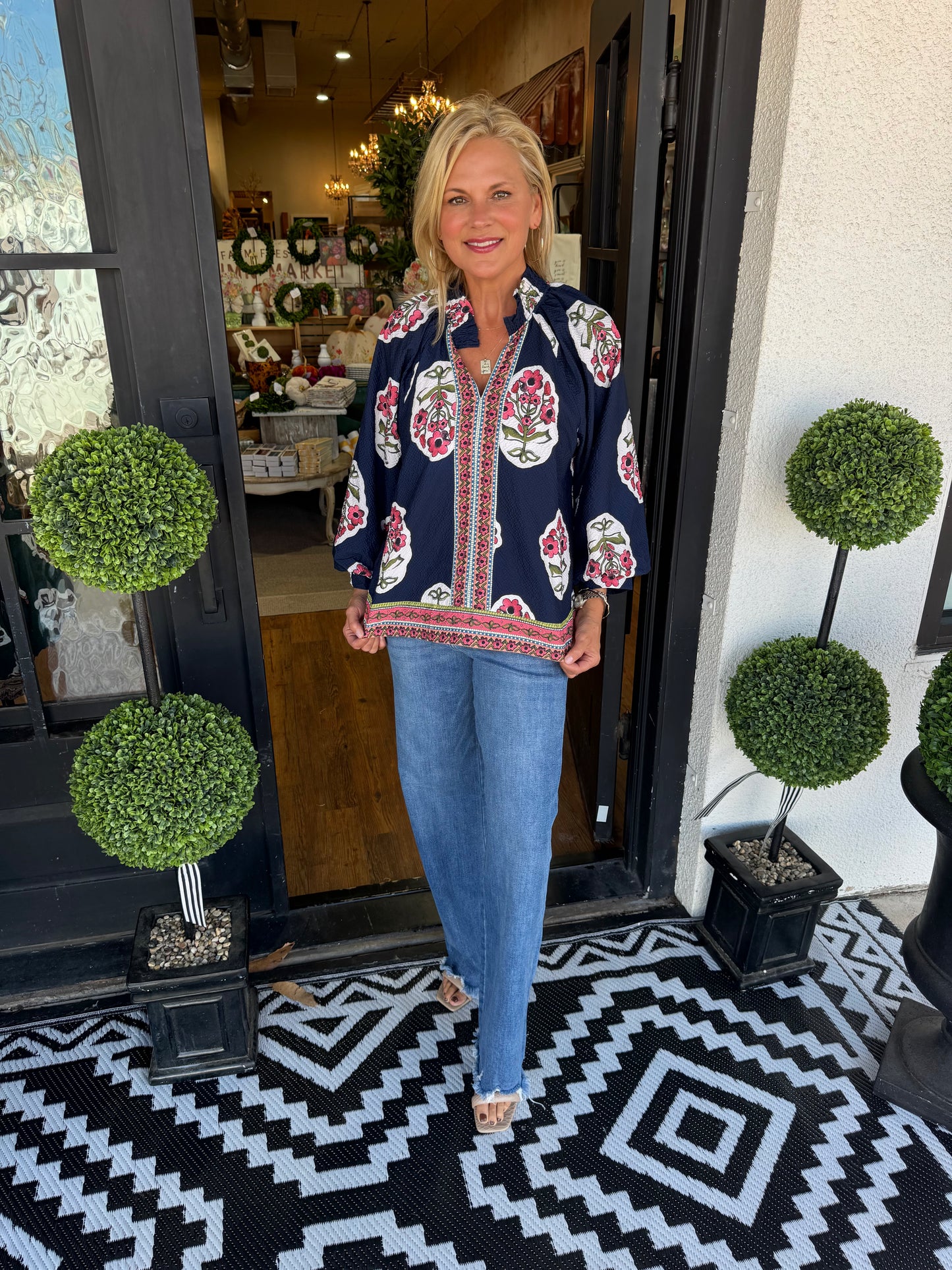 Susan Top - Navy