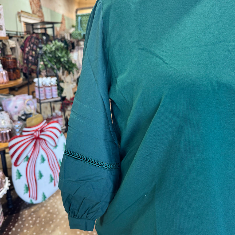 Violetta Top - Hunter Green