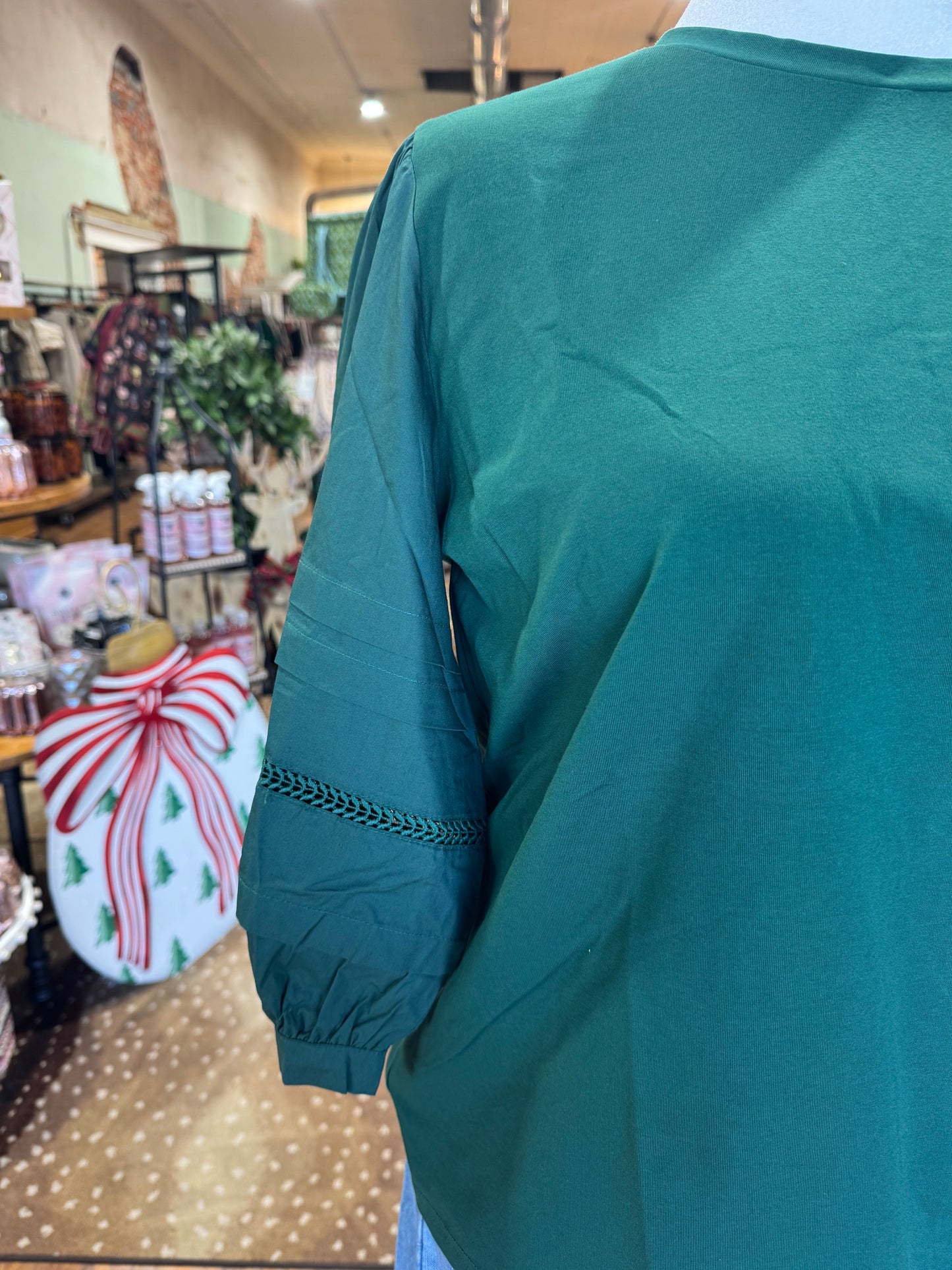 Violetta Top - Hunter Green