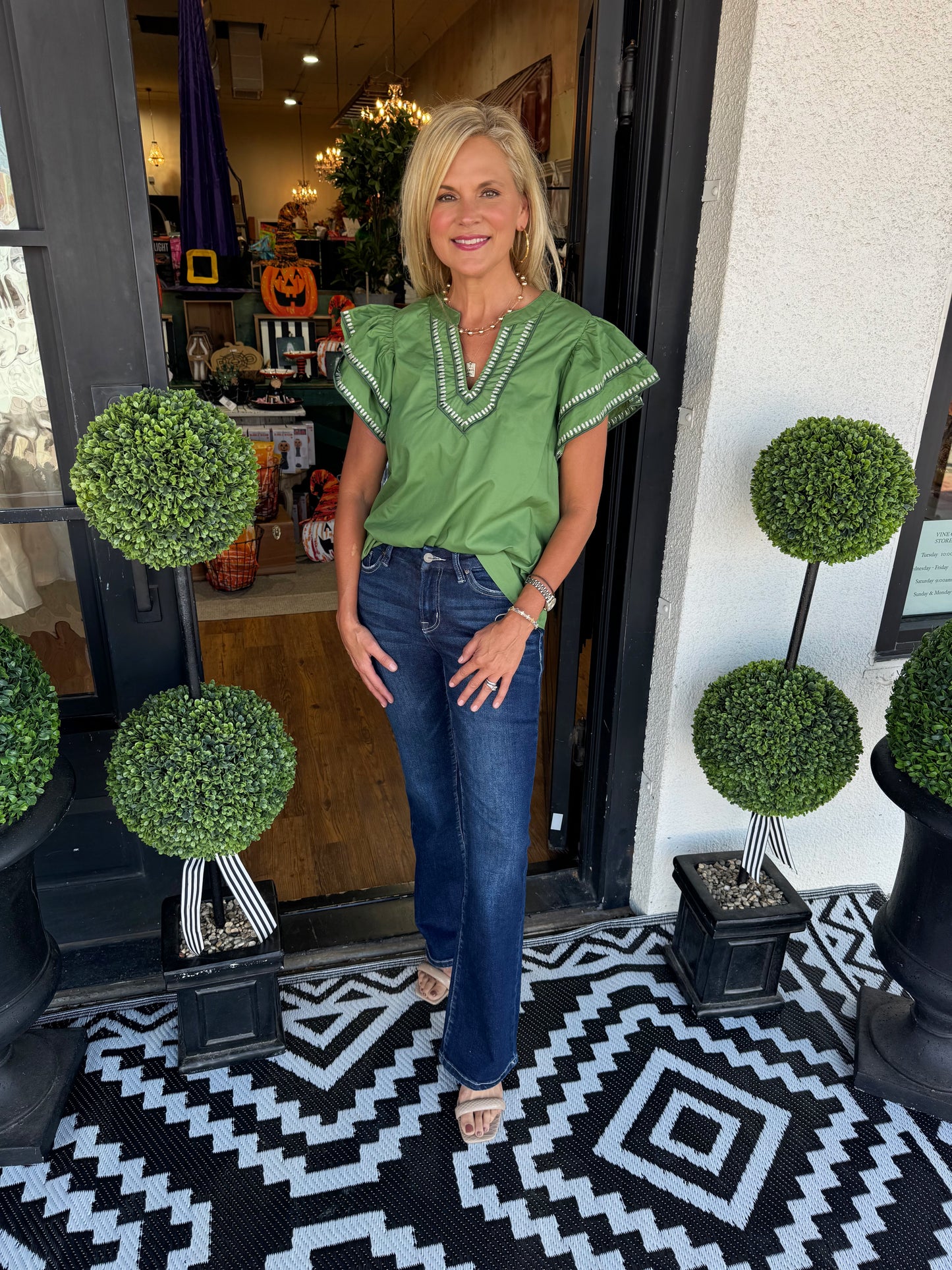 Eloise Top - Olive